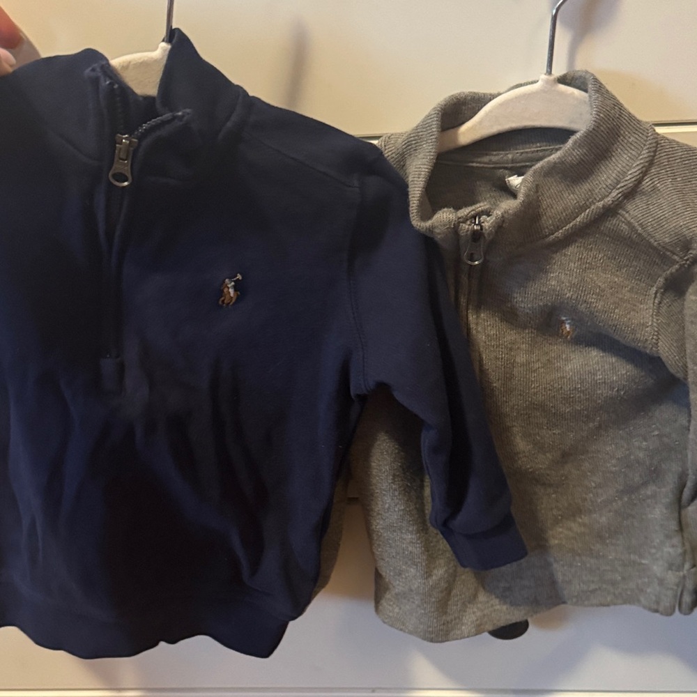 Polo by Ralph Lauren Men's Deep Blue Zip-Up Sweater (2 of them)